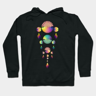 Dream Catcher Triple Tier | Combo 3 Sunset, Peacock and Volcano (Black) Hoodie